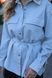Сорочка Denim з поясом з блакитна, 4ХL  SHIRT-DENIM-BLUE-4xL фото 4