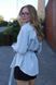Сорочка Denim з поясом з блакитна, 4ХL  SHIRT-DENIM-BLUE-4xL фото 2