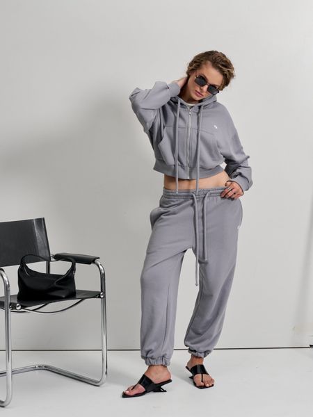 Джогери вкорочені сірі JOGGERS-CROPP-GRAY-XL/2XL фото
