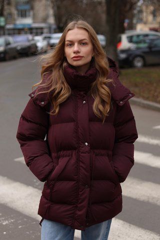 Пуховик Aura вишня, 3XL PUFFER-AURA-CHERRY-3XL фото