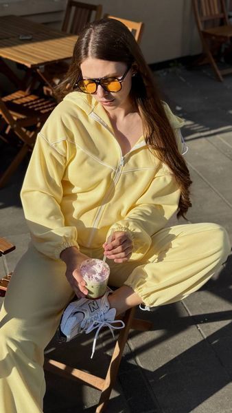 Костюм Street жовтий з кантом, XS-S SUIT-STREET-YELLOW-XS/S фото