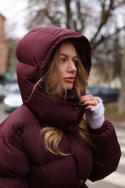 Пуховик Aura вишня, 3XL PUFFER-AURA-CHERRY-3XL фото