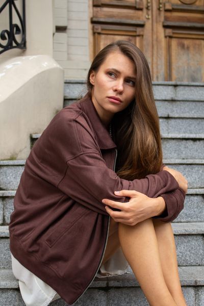 Бомбер Black Chocolate Коричневий, 2XL/3XL BOMBER-BLACKCHOCOLATE-BROWN-2XL/3XL фото
