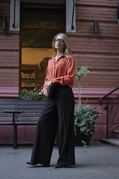 Сорочка Clair класична теракотова, 4XL SHIRT-CLAIR-ORANGE-3XL фото