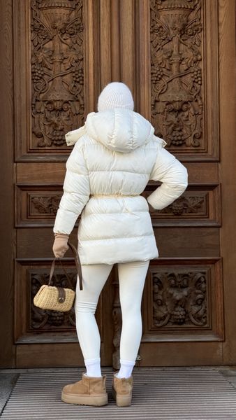 Пуховик Aura молочний, M PUFFER-AURA-MILK-M фото