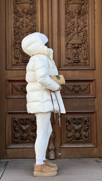 Пуховик Aura молочний, M PUFFER-AURA-MILK-M фото