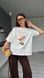 Футболка Fleur молочна, M-L SHIRT-FLEUR-MILK-M/L фото 1