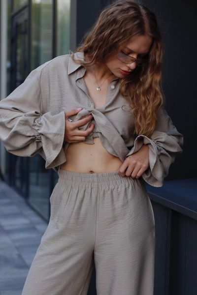 Костюм Bloom бежевий, S SET-BLOOM-BEIGE-S фото