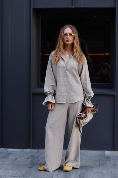 Костюм Bloom бежевий, S SET-BLOOM-BEIGE-S фото