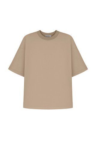 Футболка Urban Оверсайз бежева, One size TSHIRT-URBAN-BEIGE-ONESIZE фото