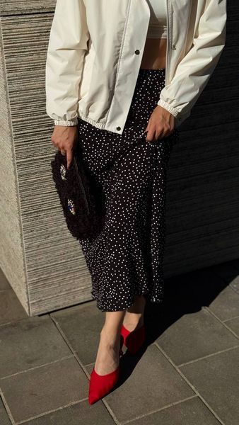 Спідниця максі Muse в горошок, XS-S SKIRT-MUSE-DOT-XS/S фото