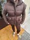 Жилет Warm з поясом коричневий, S WAISTCOAT-WARM-BROWN-S фото 3