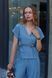 Костюм Soft з блузою-кімоно сіро-блакитний, S SUIT-SOFT-BLUE-S фото 1