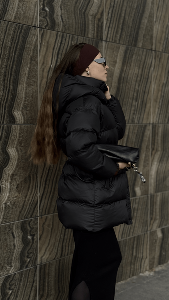 Пуховик Aura чорний PUFFER-AURA-BLACK-XL2XL фото