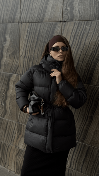 Пуховик Aura чорний PUFFER-AURA-BLACK-XL2XL фото