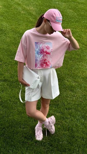 Футболка Fleur ніжно-рожева, M-L SHIRT-FLEUR-PINKY-M/L фото