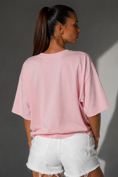 Футболка Fleur ніжно-рожева, M-L SHIRT-FLEUR-PINKY-M/L фото