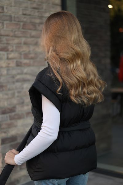 Жилет Warm з поясом чорний, S WAISTCOAT-WARM-BLACK-S фото