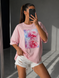 Футболка Fleur ніжно-рожева, M-L SHIRT-FLEUR-PINKY-M/L фото 1