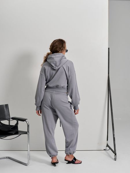 Вкорочена зіп-худі сіра vkorochena-zip-khudi-sira-xs-s фото