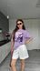 Футболка Fleur фіолетова, M-L SHIRT-FLEUR-VIOLET-M/L фото 1