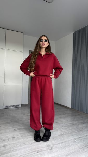 Штани на флісі Cara бордовий, 4XL TROUSERS-CARA-BORDO-4XL фото