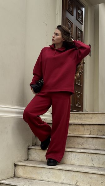 Штани на флісі Cara бордовий, 4XL TROUSERS-CARA-BORDO-4XL фото