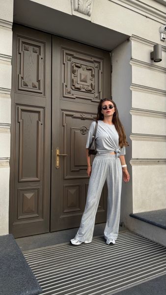 Костюм Contour з віскози світло-сірий меланж, L SUIT-CONTOUR-GREY-L фото
