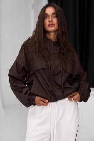 Вітровка з клапанами коричнева, 3XL-4XL vitrovka-z-klapanamy-korychneva-3xl4xl фото