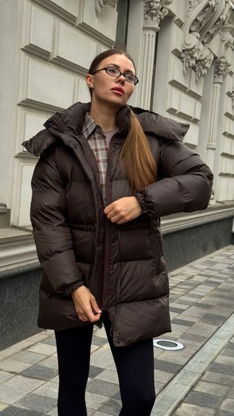 Пуховик Aura коричневий, M PUFFER-AURA-BROWN-M фото