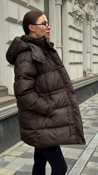 Пуховик Aura коричневий, M PUFFER-AURA-BROWN-M фото