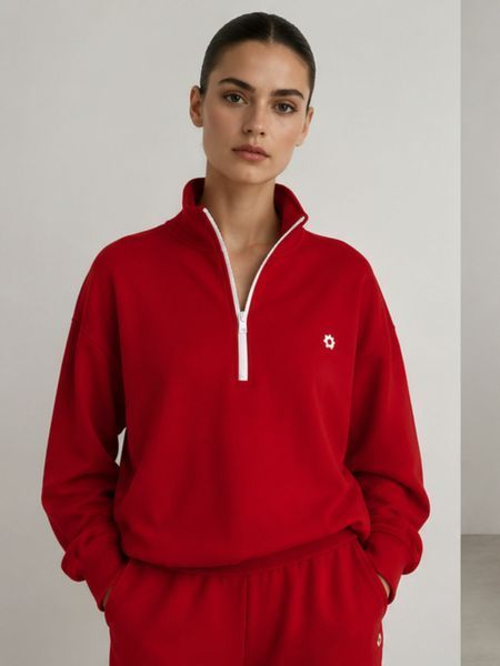 Костюм анорак і палаццо червоний kostium-anorak-i-palatstso-chervonyi-xl110 фото