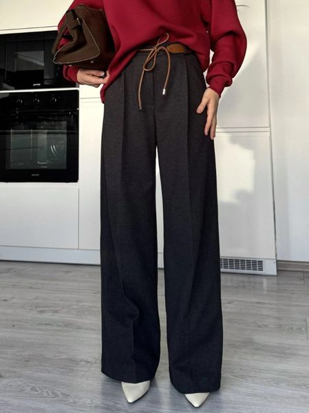 Брюки Vela з темного кашеміру, 4XL TROUSERS-VELA-ECOCASHMERE-L фото