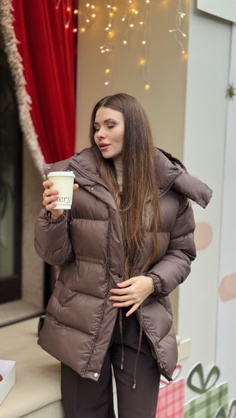 Пуховик Aura молочний шоколад, L PUFFER-AURA-MILKCHOCOLATE-L фото