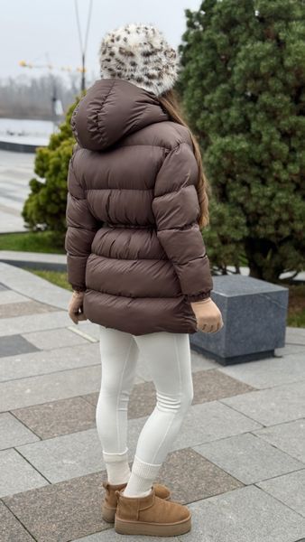 Пуховик Aura молочний шоколад, L PUFFER-AURA-MILKCHOCOLATE-L фото