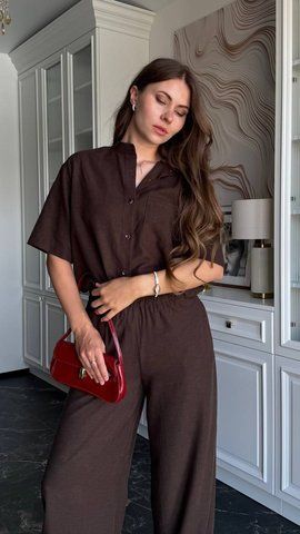 Сорочка Freedom коричнева, XL-2XL SHIRT-FREEDOM-BROWN-XL/2XL фото