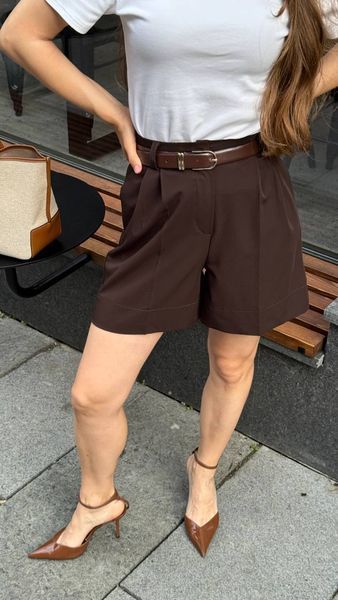 Шорти Cream коричневі, XS SHORTS-CREAM-BROWN-XS фото